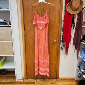 NWT - MUDD Flounce Maxi Tie-Dye Dress